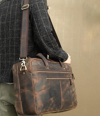 BOLSA DE CUERO UNISEX Traff VGN6735