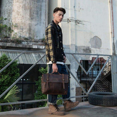 BOLSO DE CUERO UNISEX Traff VGN6737