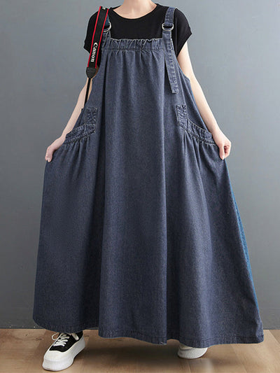 Traff Mono de Denim de Corte Suelto Elise