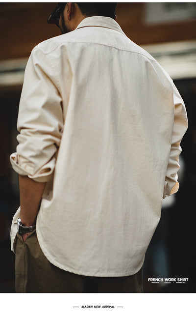 Camisa de Trabajo Francesa Retro Traff