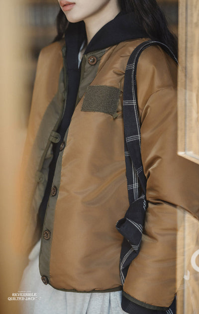 CHAQUETA REVERSIBLE Traff CON APLICACIONES