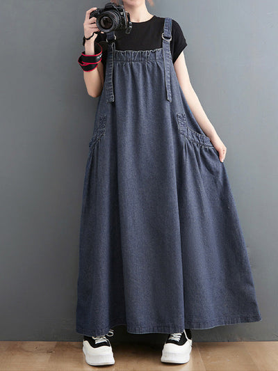 Traff Mono de Denim de Corte Suelto Elise