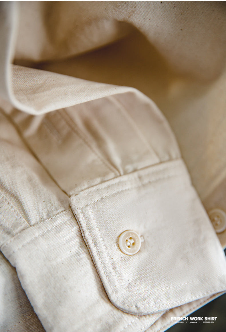 Camisa de Trabajo Francesa Retro Traff