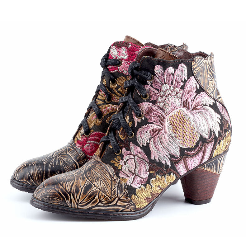 Botas de Mujer Traff Seul de Cuero Auténtico