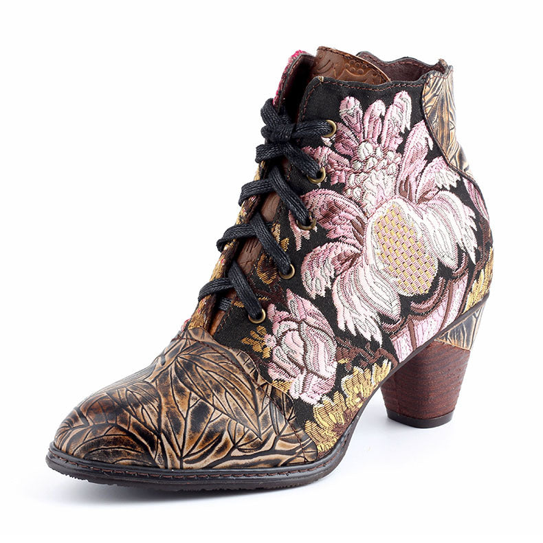 Botas de Mujer Traff Seul de Cuero Auténtico