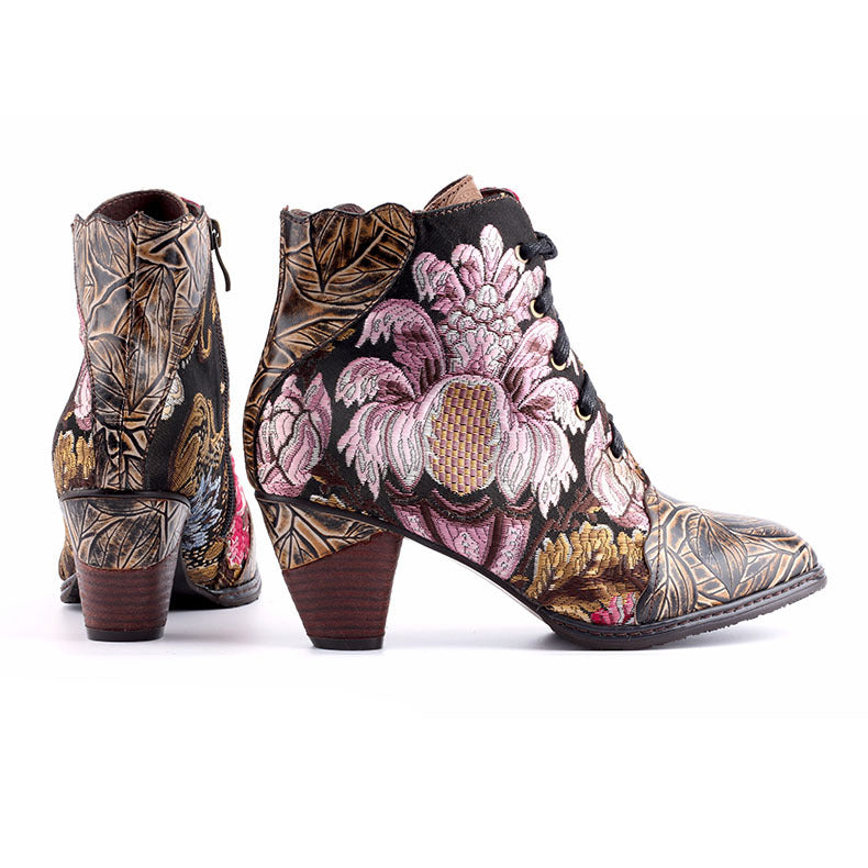 Botas de Mujer Traff Seul de Cuero Auténtico