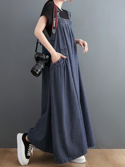 Traff Mono de Denim de Corte Suelto Elise
