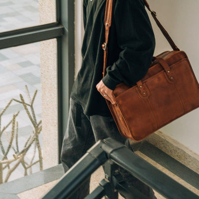 BOLSO DE CUERO UNISEX Traff VGN6740