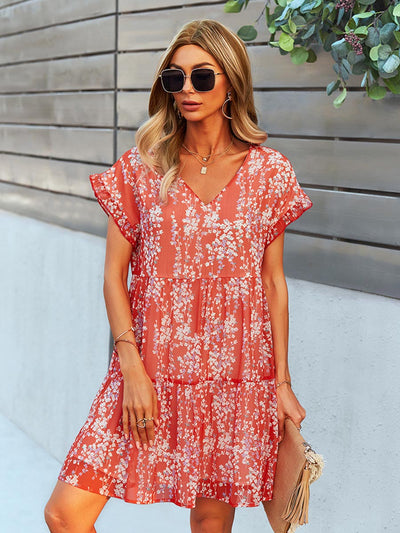 VESTIDO FLORAL Traff