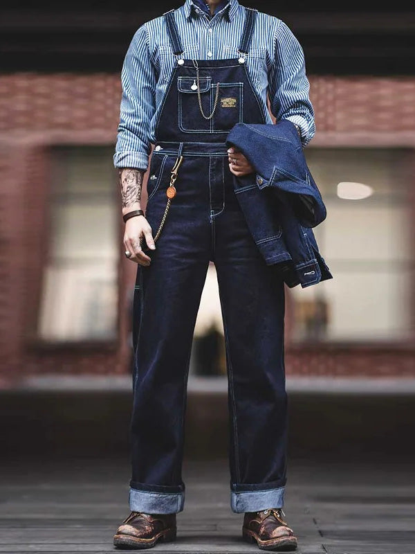 Traff Mono de Denim Inspirado en la Moda Vintage Indigo