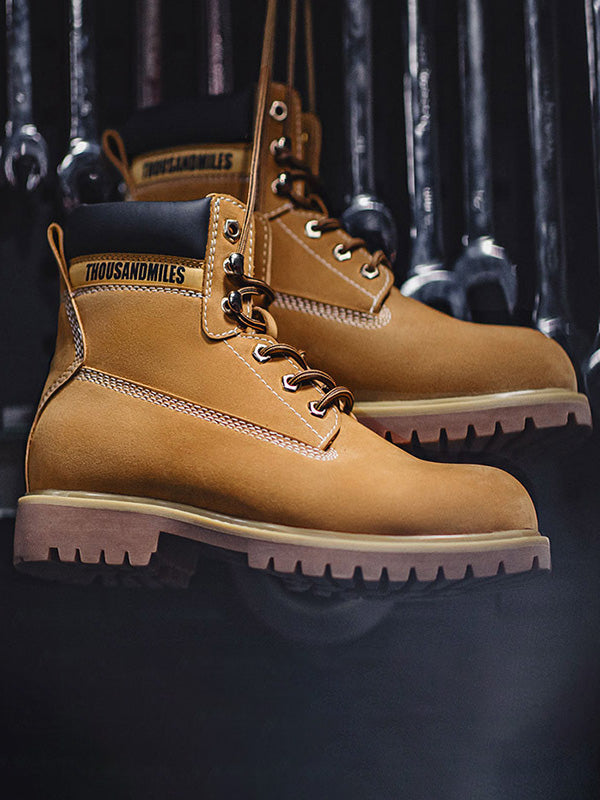Traff Botas de Trabajo Clásicas de Cuero