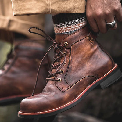Traff Botas Retro de Tobillo
