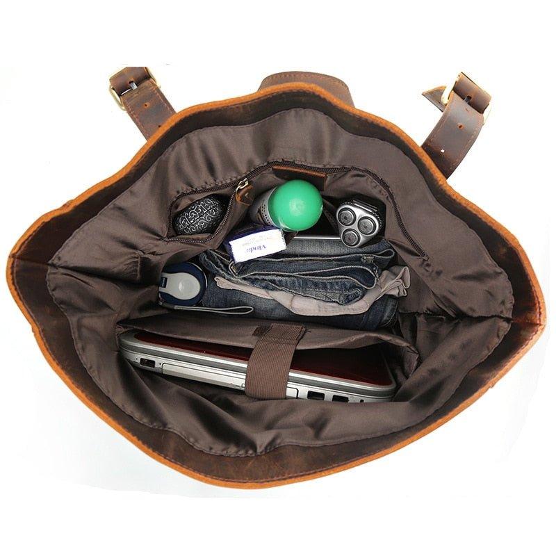 BOLSO DE CUERO UNISEX Traff VGN6761
