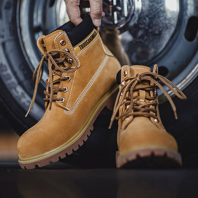Traff Botas de Trabajo Clásicas de Cuero