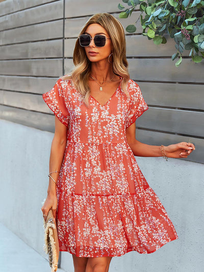 VESTIDO FLORAL Traff