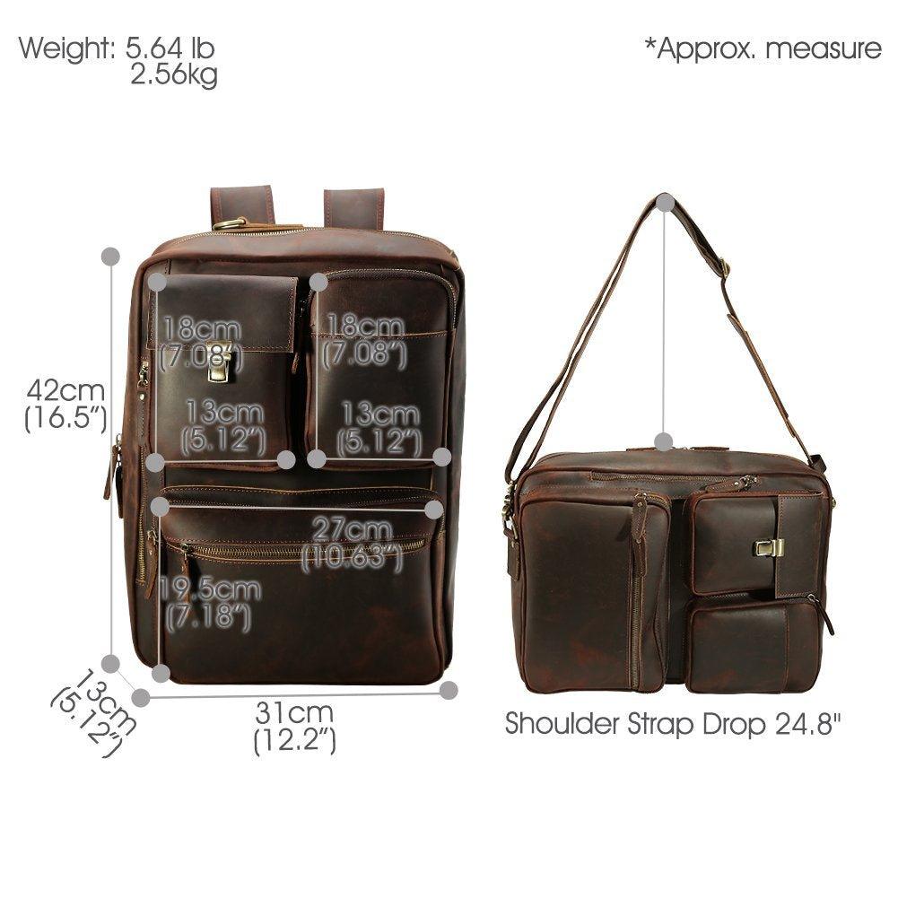 Traff UNISEX BOLSA DE CUERO VGN6755