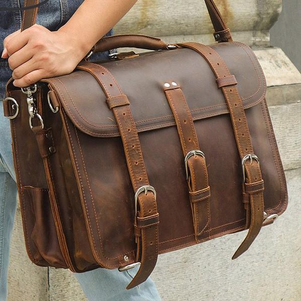 BOLSO DE CUERO UNISEX Traff VGN6744