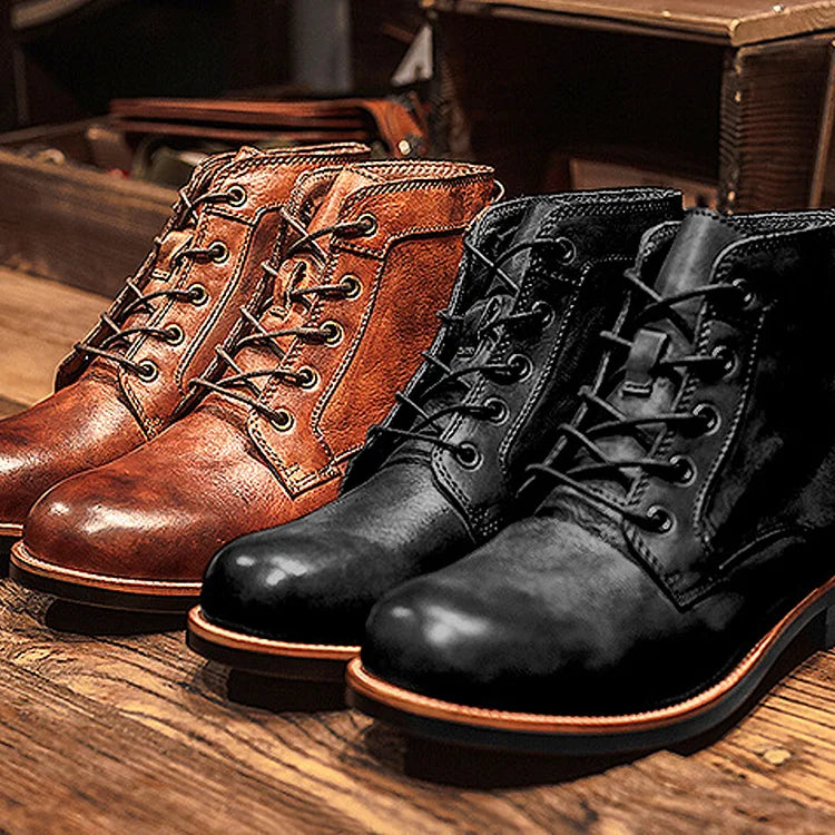 Traff Botas Retro de Tobillo