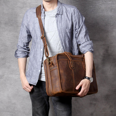 BOLSO DE CUERO UNISEX Traff VGN6740