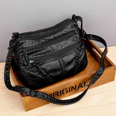 Bolso Cruzado de Cuero Suave Diario