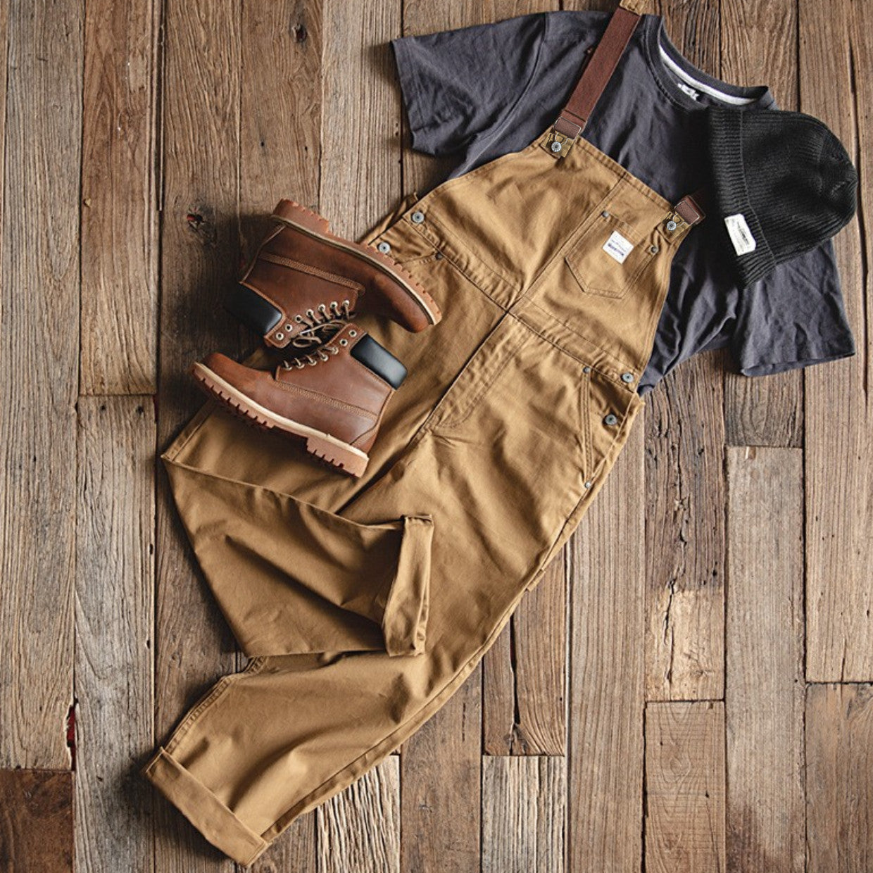 Traff Pantalón de Pato Marrón Tulum