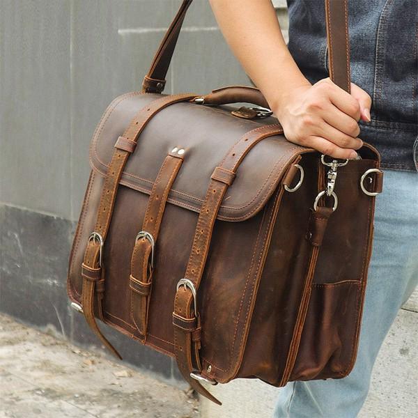 BOLSO DE CUERO UNISEX Traff VGN6744