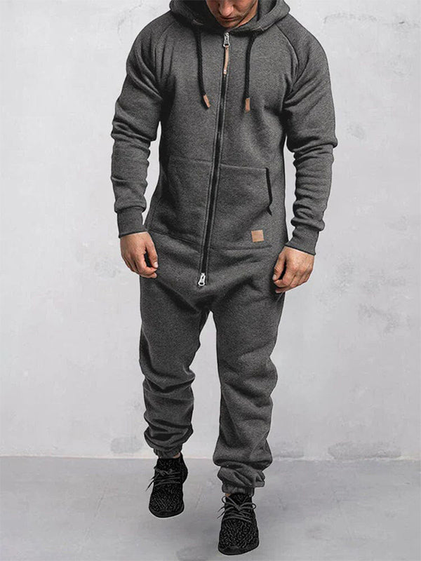 Traff Mono con Capucha de Forro Polar con Cremallera
