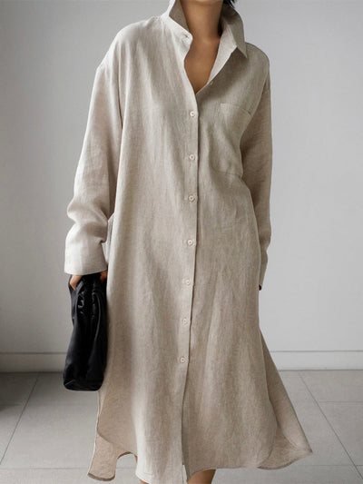 VESTIDO Traff DE LINO SECADO