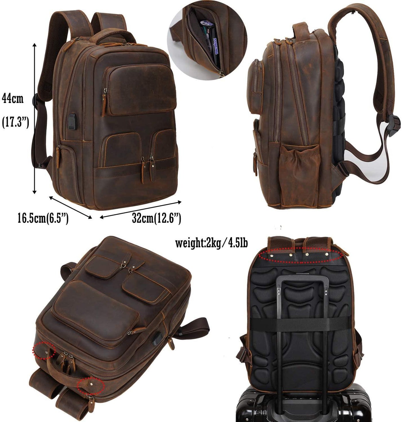 Traff UNISEX BOLSO DE CUERO VGN6751