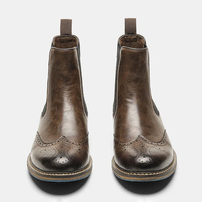 Traff Botas Retro de Café para Hombre