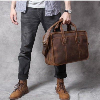 BOLSO DE CUERO UNISEX Traff VGN6740