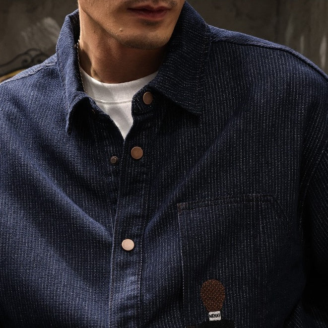 CAMISA DE DENIM JACQUARD Traff