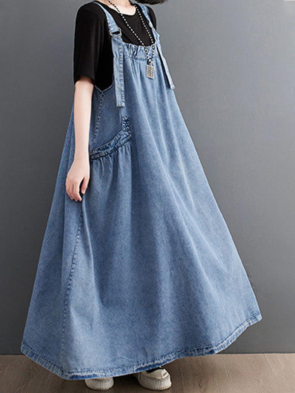 Traff Mono de Denim de Corte Suelto Elise