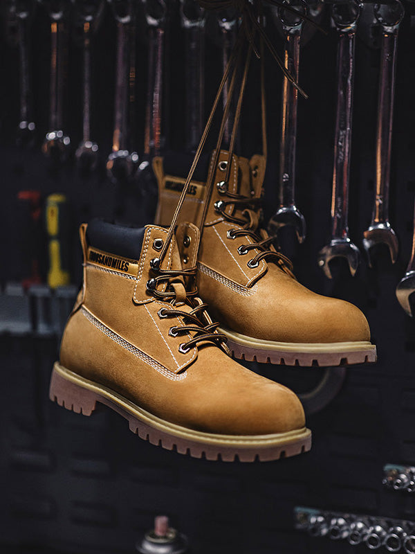 Traff Botas de Trabajo Clásicas de Cuero