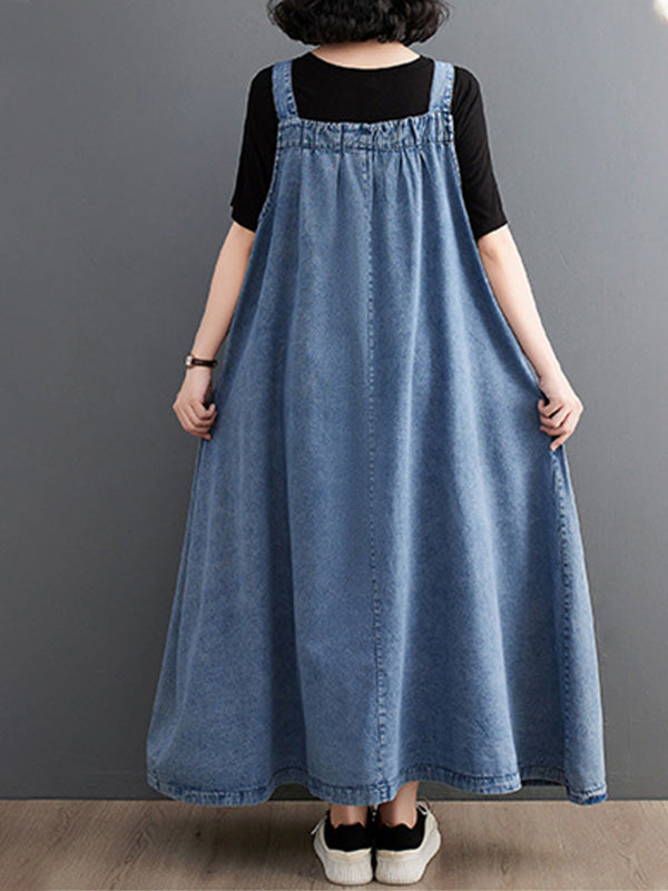 Traff Mono de Denim de Corte Suelto Elise