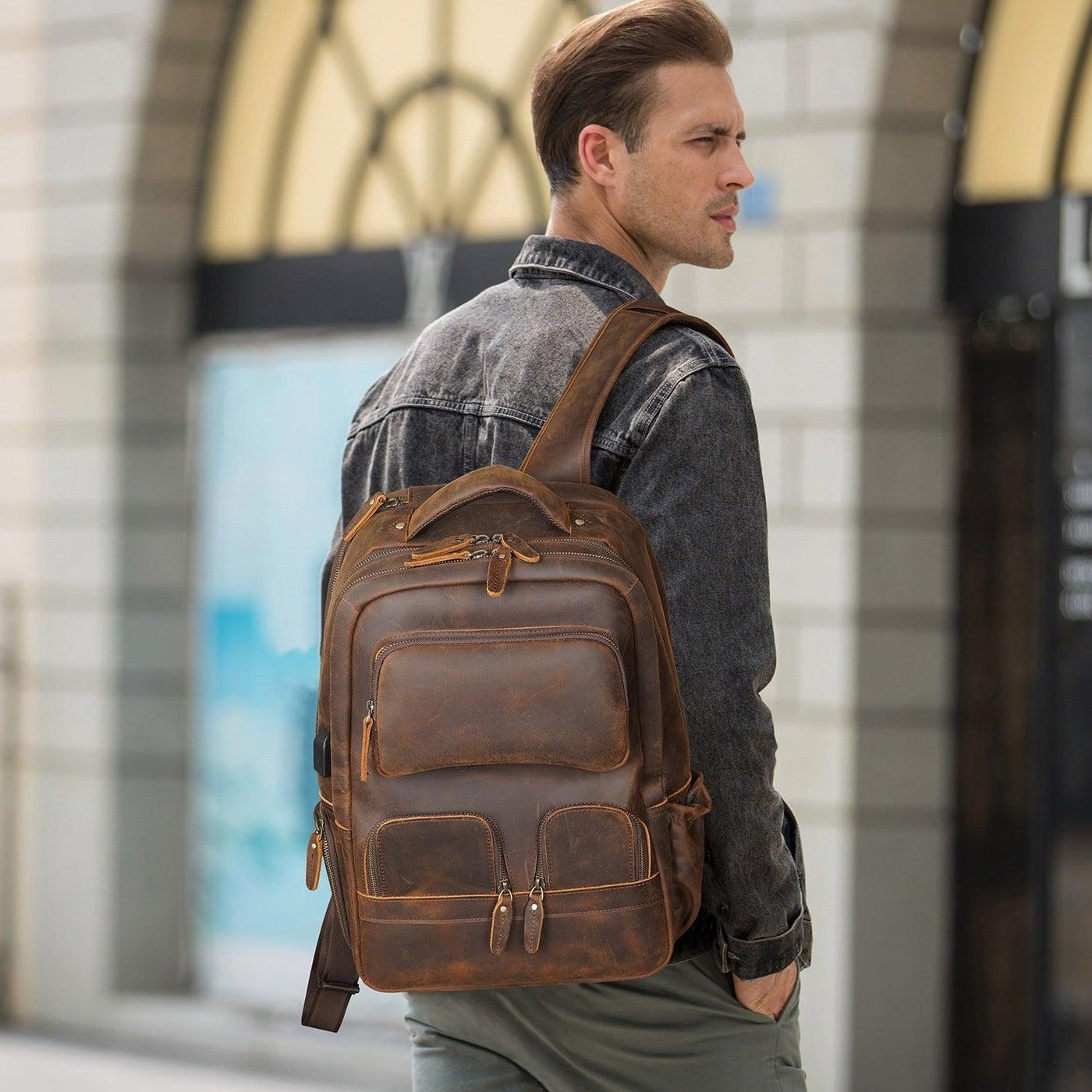 Traff UNISEX BOLSO DE CUERO VGN6751