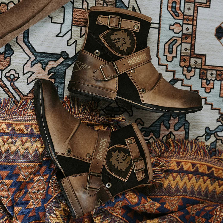 Traff Botas de Metal Vintage