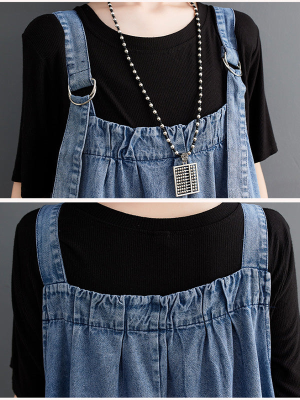 Traff Mono de Denim de Corte Suelto Elise