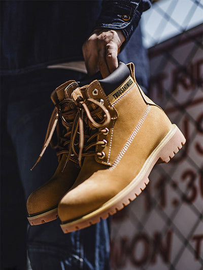 Traff Botas de Trabajo Clásicas de Cuero