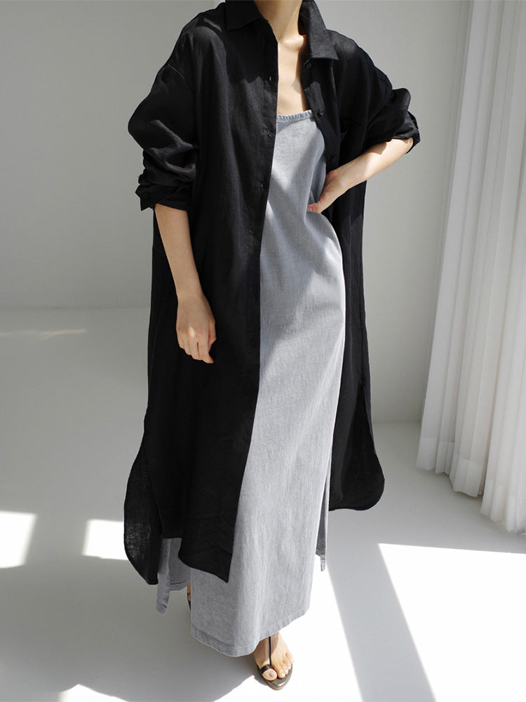 VESTIDO Traff DE LINO SECADO