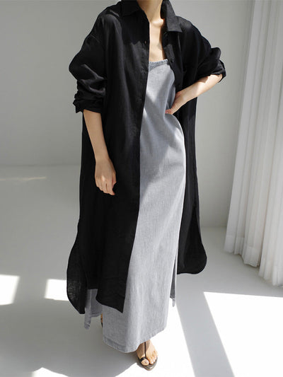 VESTIDO Traff DE LINO SECADO