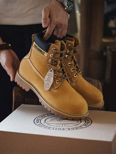 Traff Botas de Trabajo Clásicas de Cuero