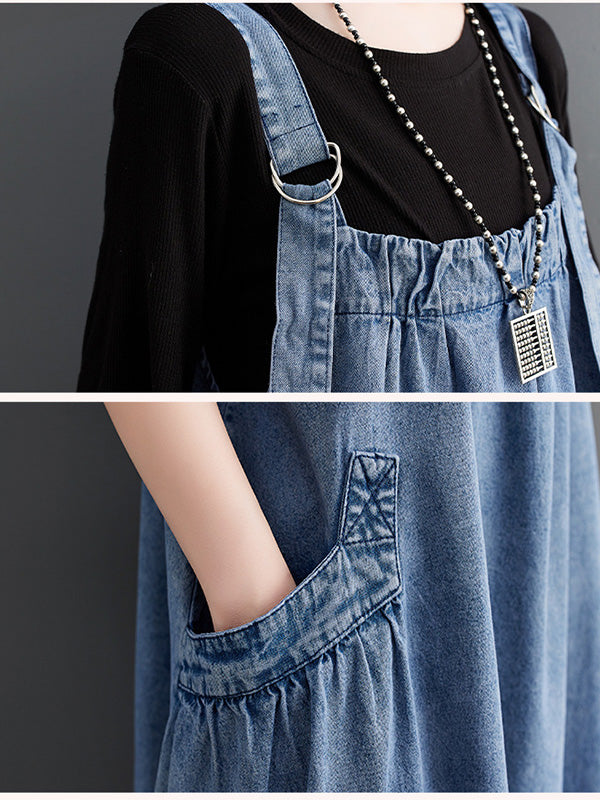 Traff Mono de Denim de Corte Suelto Elise