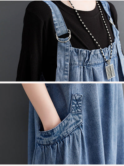 Traff Mono de Denim de Corte Suelto Elise