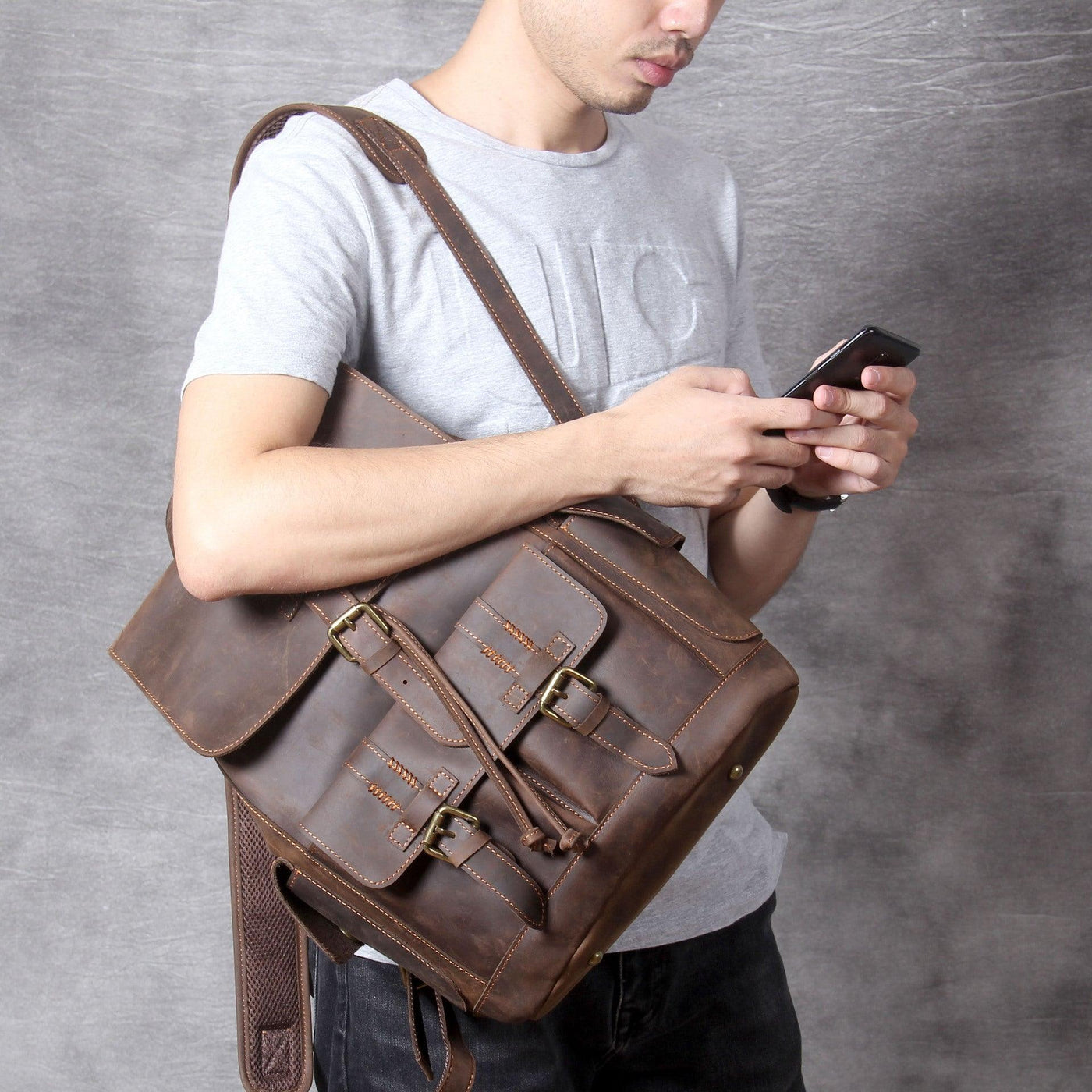 Traff UNISEX BOLSO DE CUERO VGN6766