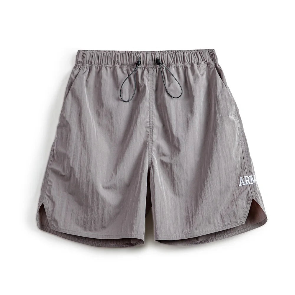 Maden Retro Training Sports Shorts with Thin Letter Embroidered Straight Shorts for Men's Summer Fashion Pants