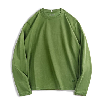 Maden New Casual Sorona Cool Long-sleeved T-shirt Quick-drying Antibacterial Round Neck Top for Men's Spring And Autumn