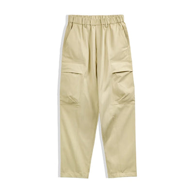 Maden New Retro Multi-pocket Herringbone Casual Pants Vibe Green Straight Trousers for Men's Spring and Fall Fashion Style