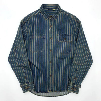 Camisa Traff Blue Grid Retro Fit