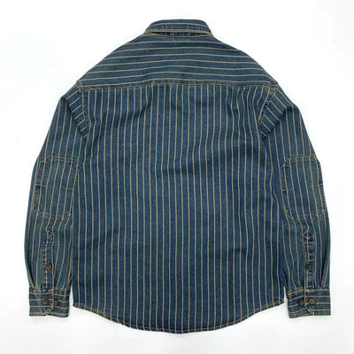 Camisa Traff Blue Grid Retro Fit